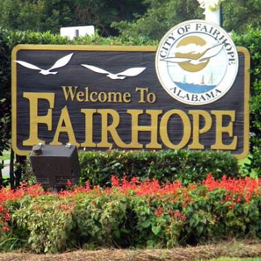 Welcome to Fairhope Sign in Fairhope, Alabama